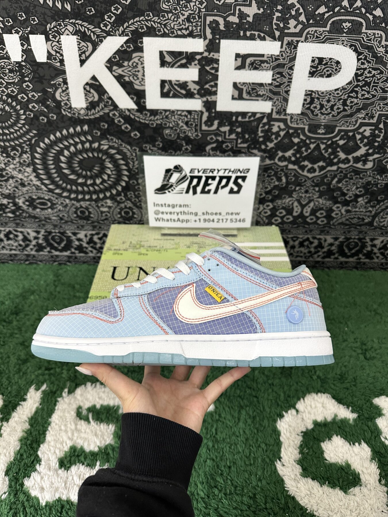 Dunk Low Union Passport Pack Blue - Image 7