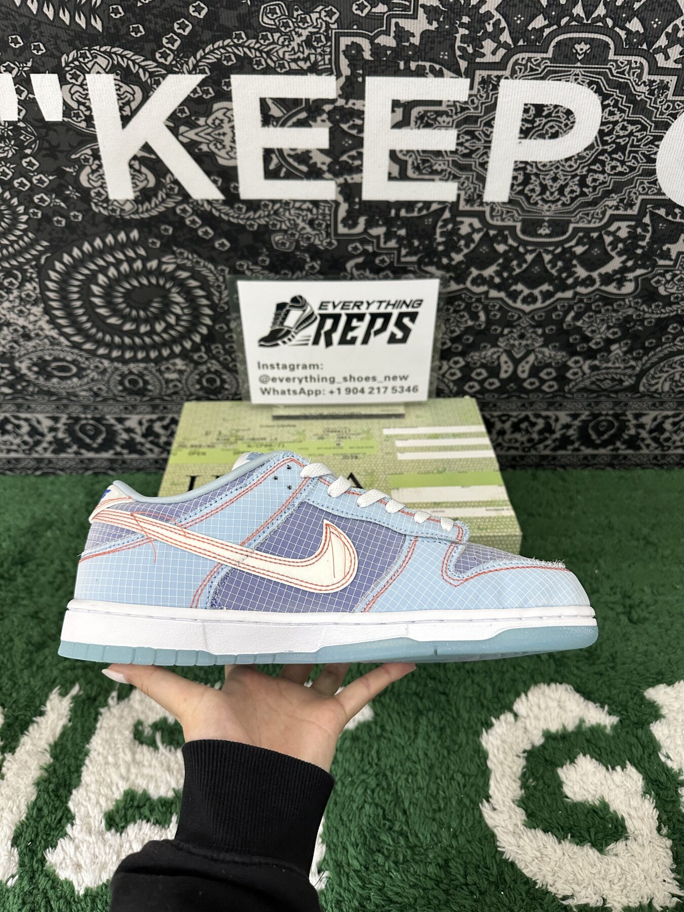 Dunk Low Union Passport Pack Blue - Image 8