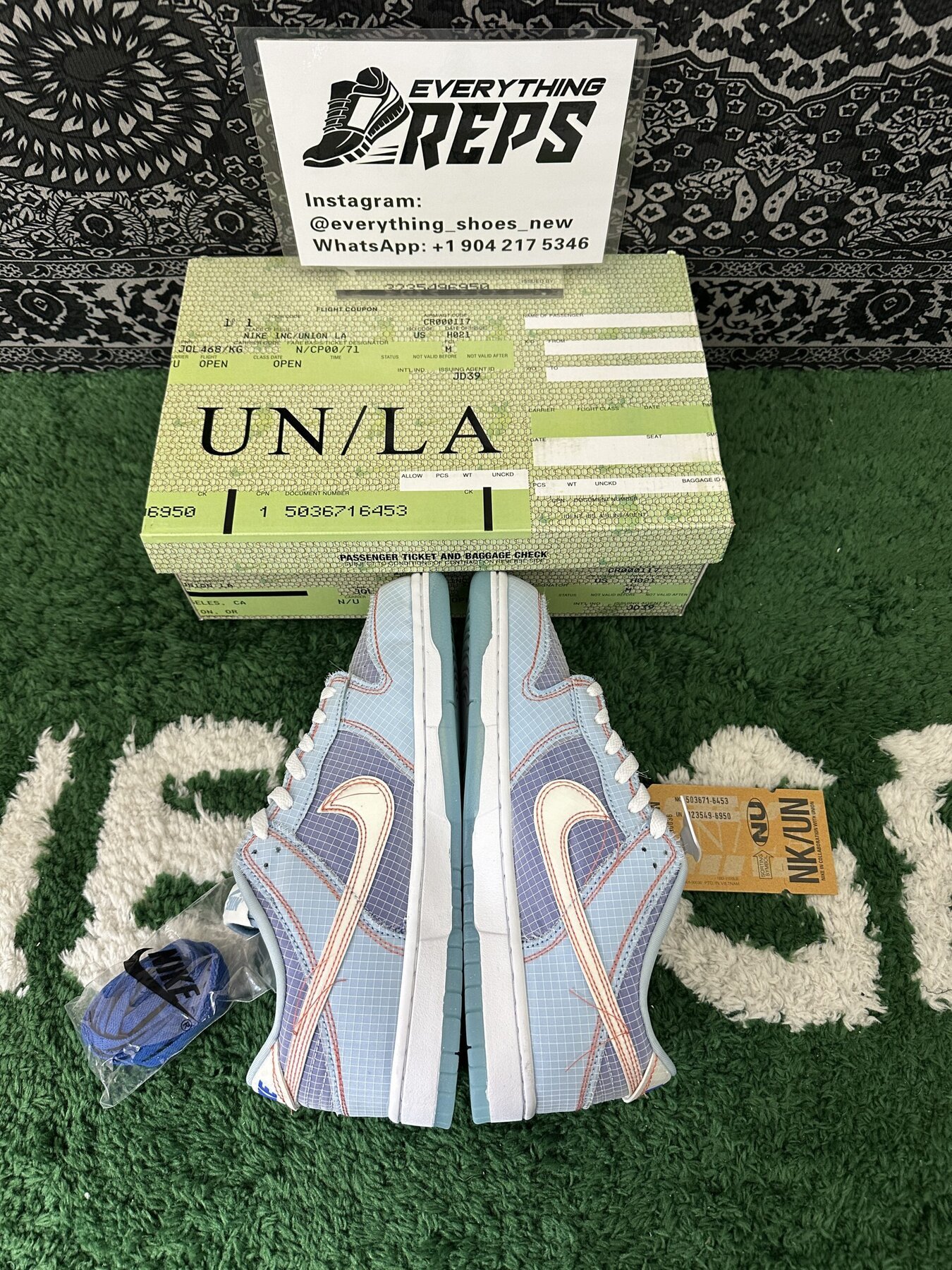 Dunk Low Union Passport Pack Blue - Image 9
