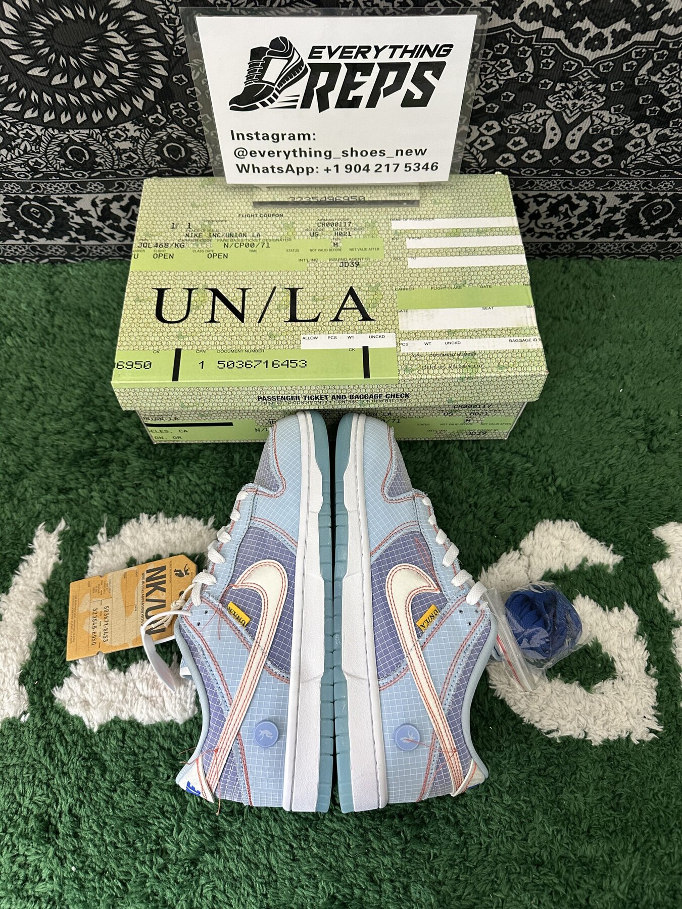Dunk Low Union Passport Pack Blue - Image 10
