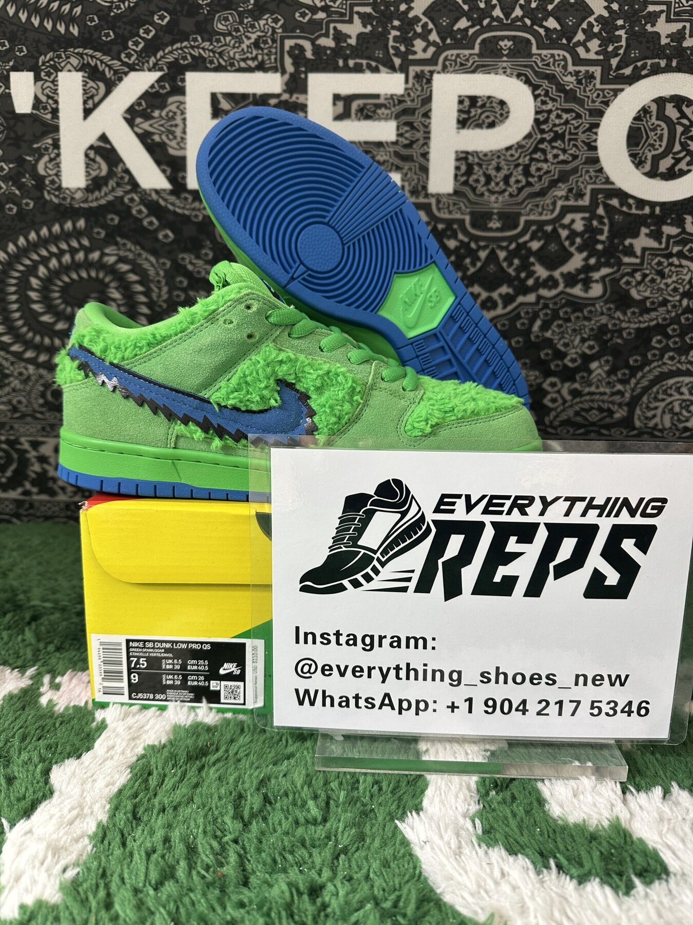 SB Dunk Low Grateful Dead Bears Green - Image 2