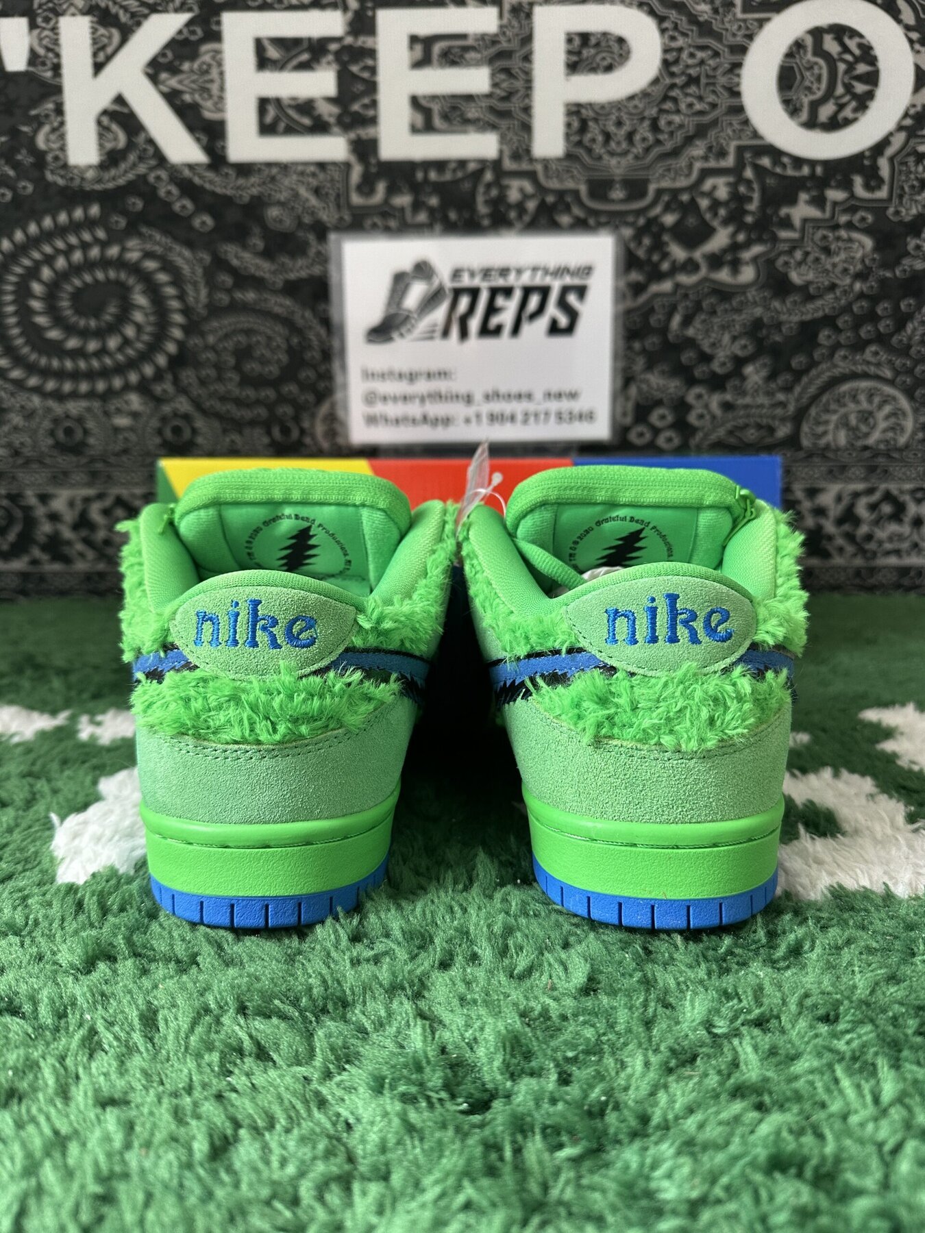 SB Dunk Low Grateful Dead Bears Green - Image 10