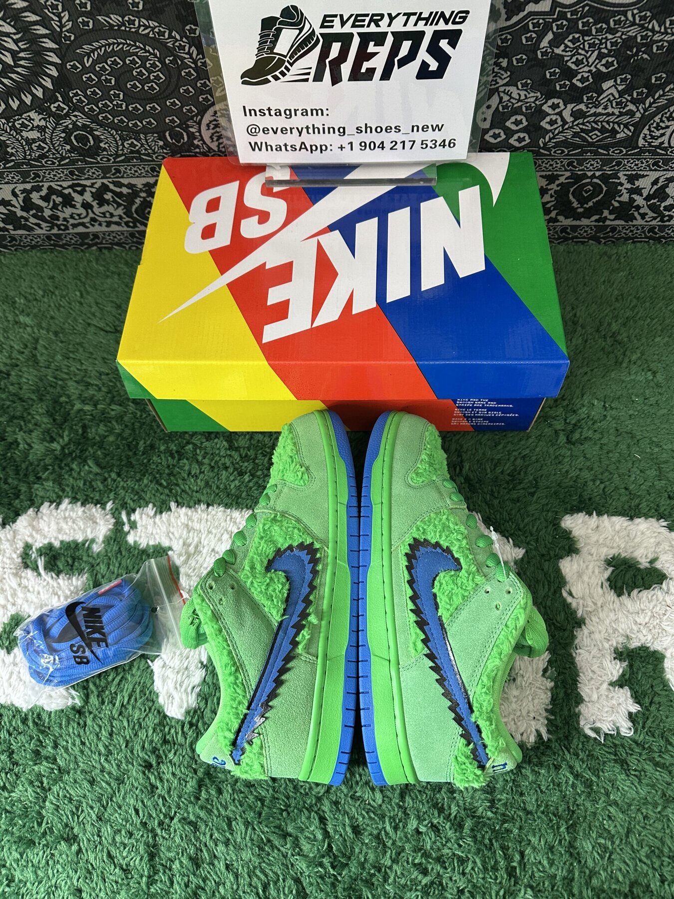 SB Dunk Low Grateful Dead Bears Green - Image 5