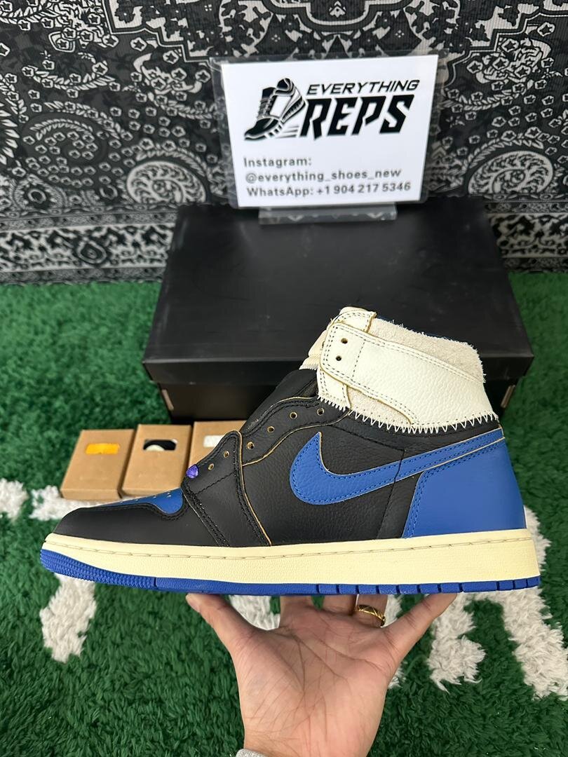 AJ1 Retro High OG SP Fragment x Union LA Sport Royal - Image 3