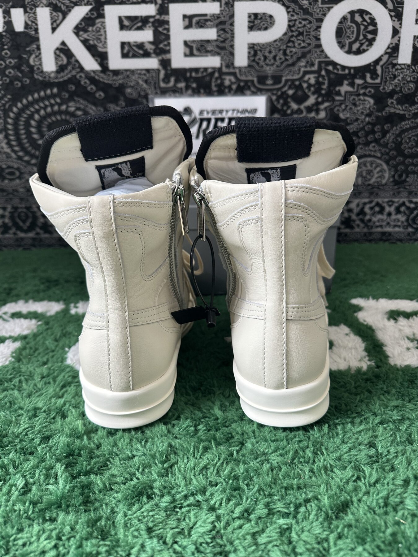 Rick Owens GeoBasket White - Image 4