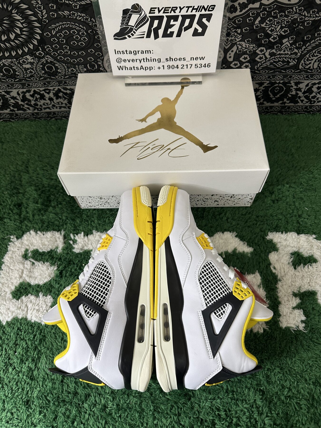 Women's AJ4 Vivid Sulfur - Image 10