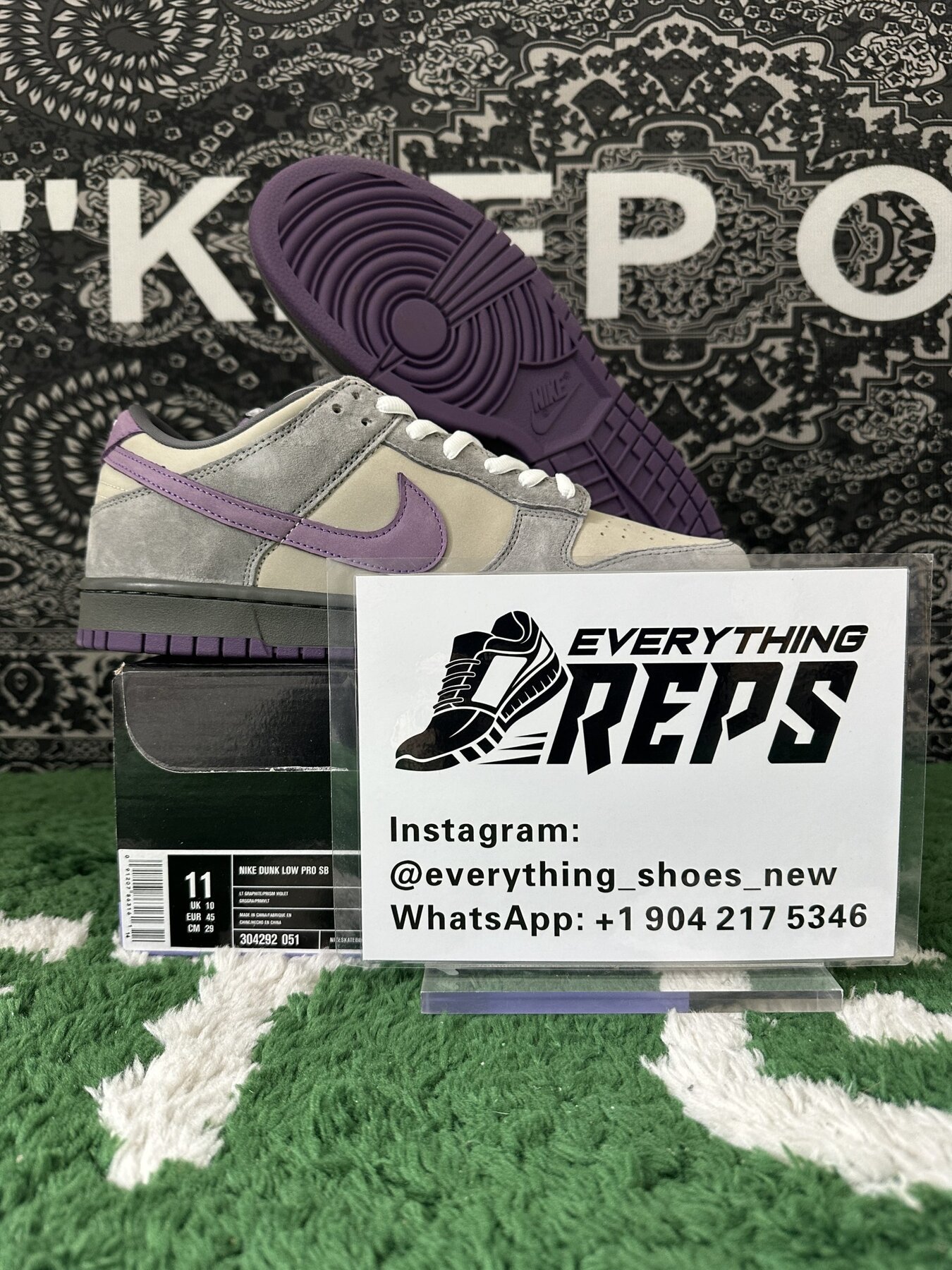 Dunk SB Low Purple Pigeon - Image 2