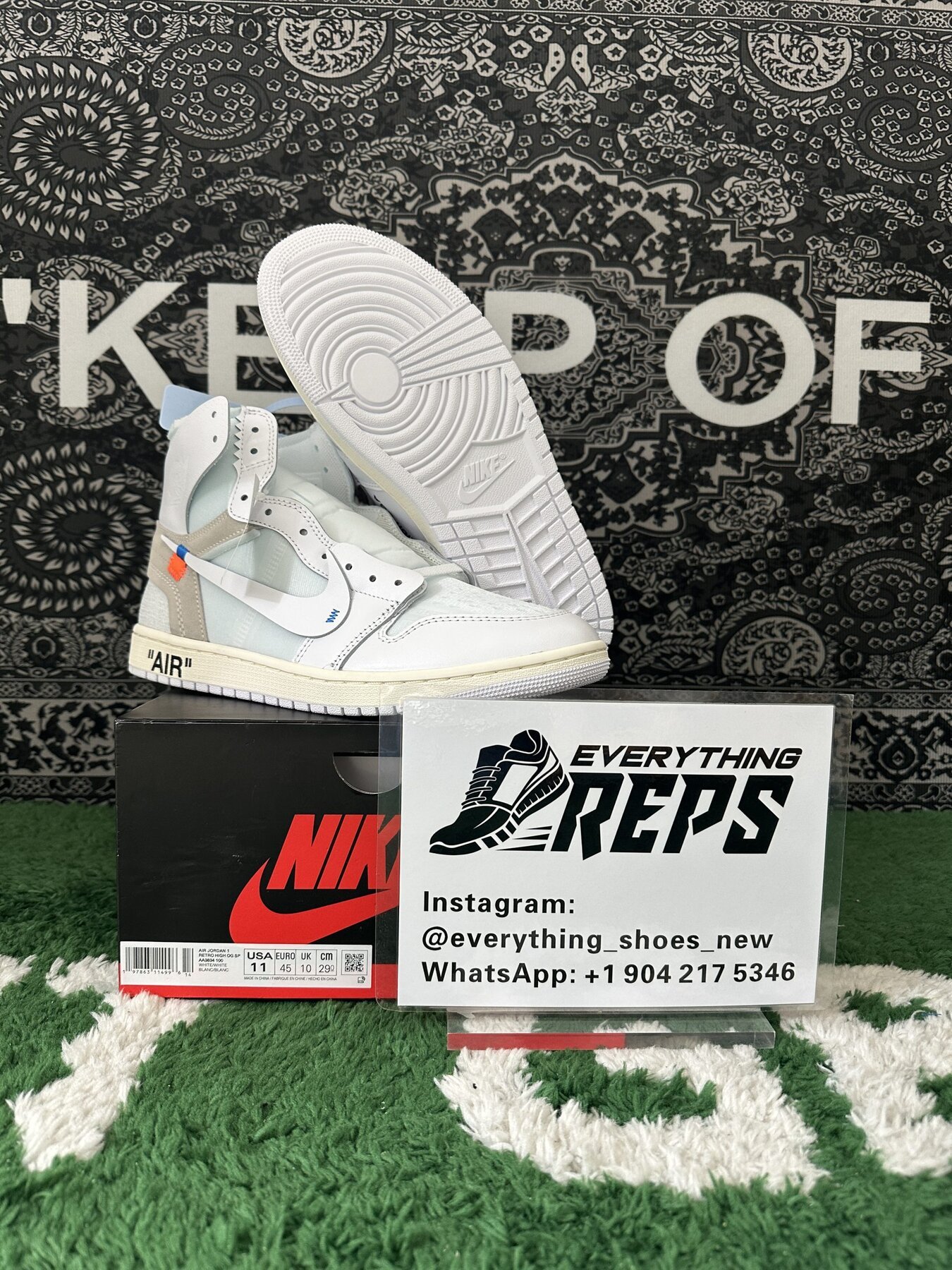 AJ1 Retro High Virgil Abloh Archive Alaska - Image 4