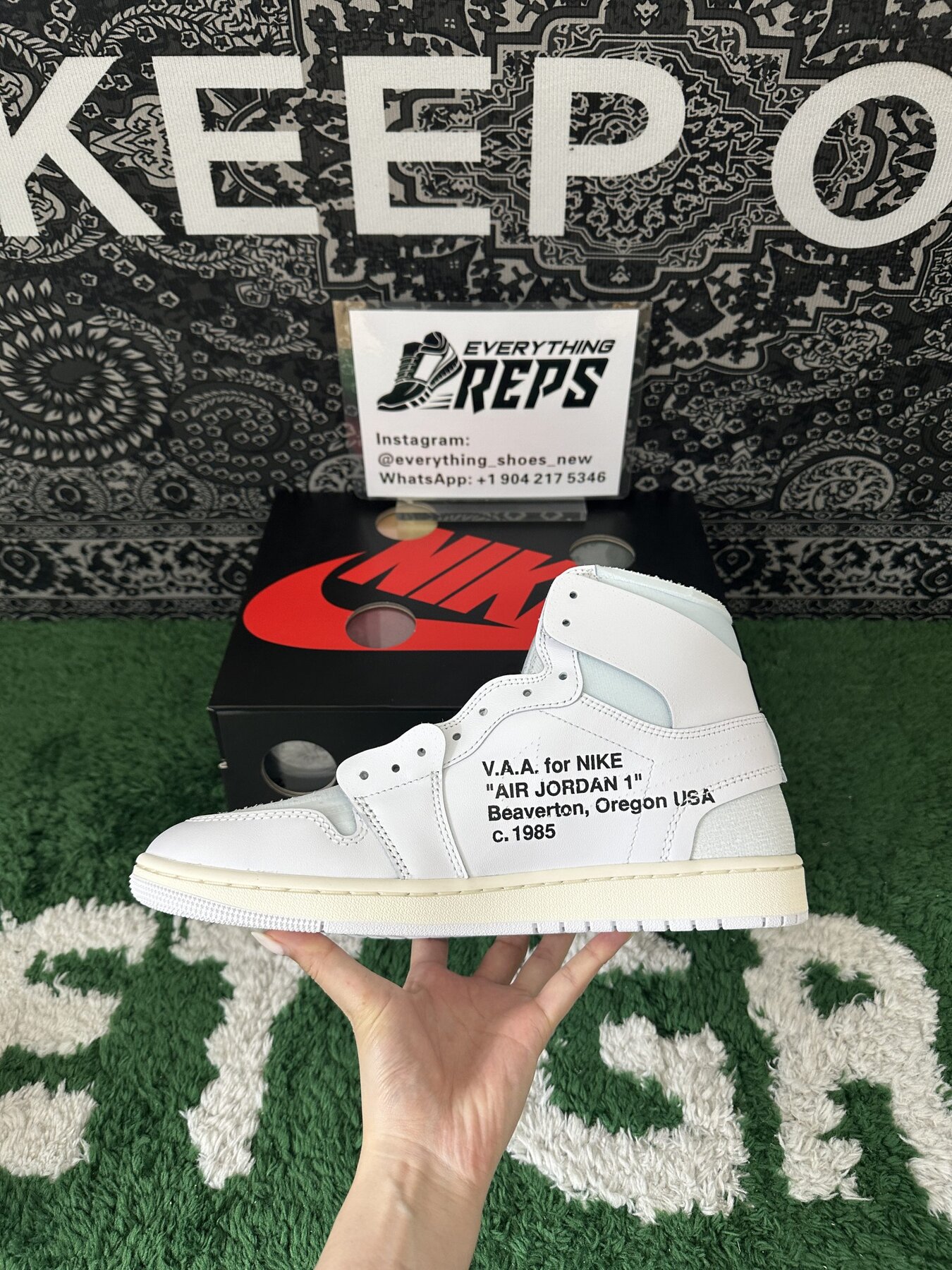 AJ1 Retro High Virgil Abloh Archive Alaska - Image 7