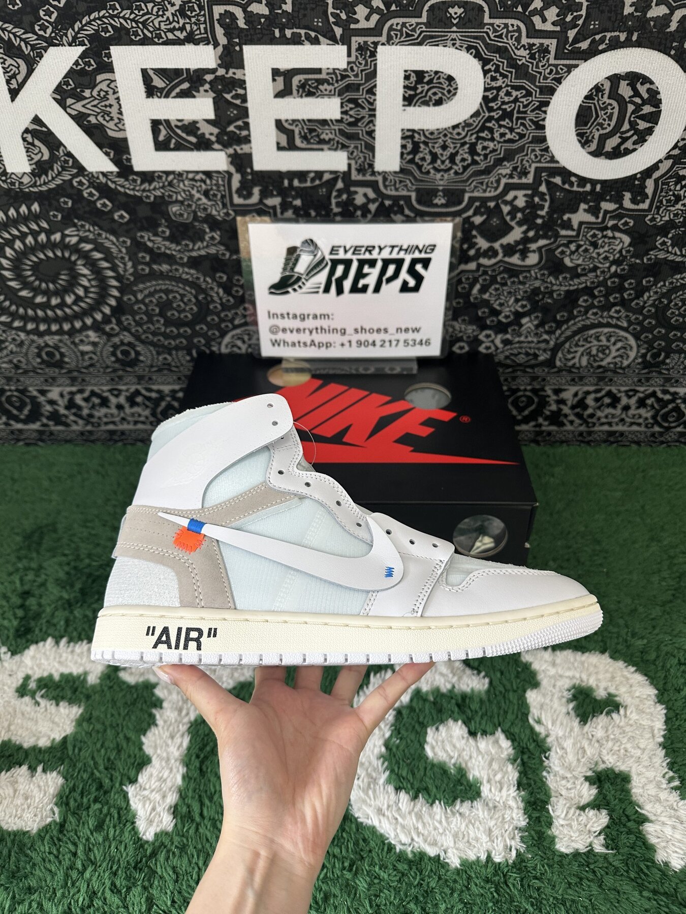 AJ1 Retro High Virgil Abloh Archive Alaska - Image 8