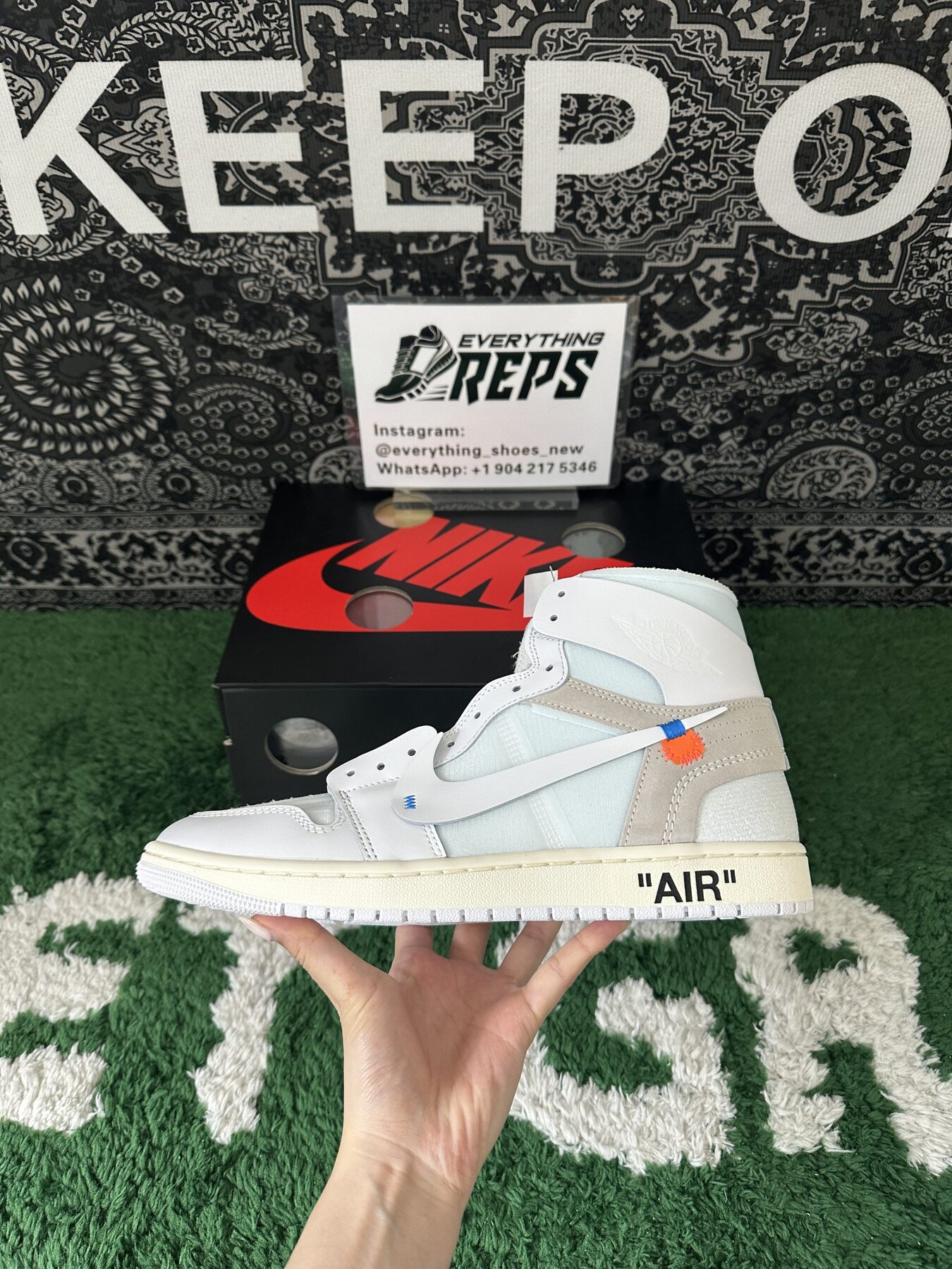 AJ1 Retro High Virgil Abloh Archive Alaska - Image 9