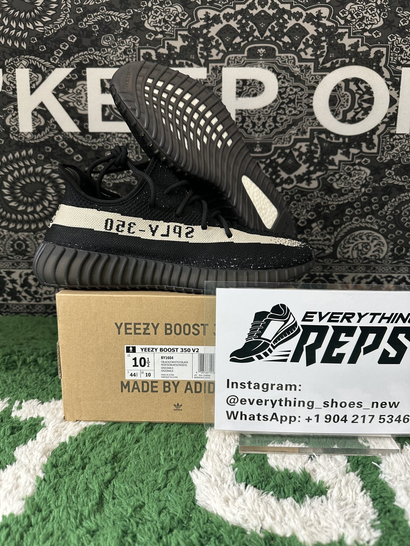 Adidas Yeezy Boost 350 V2 Core Black White - Image 2