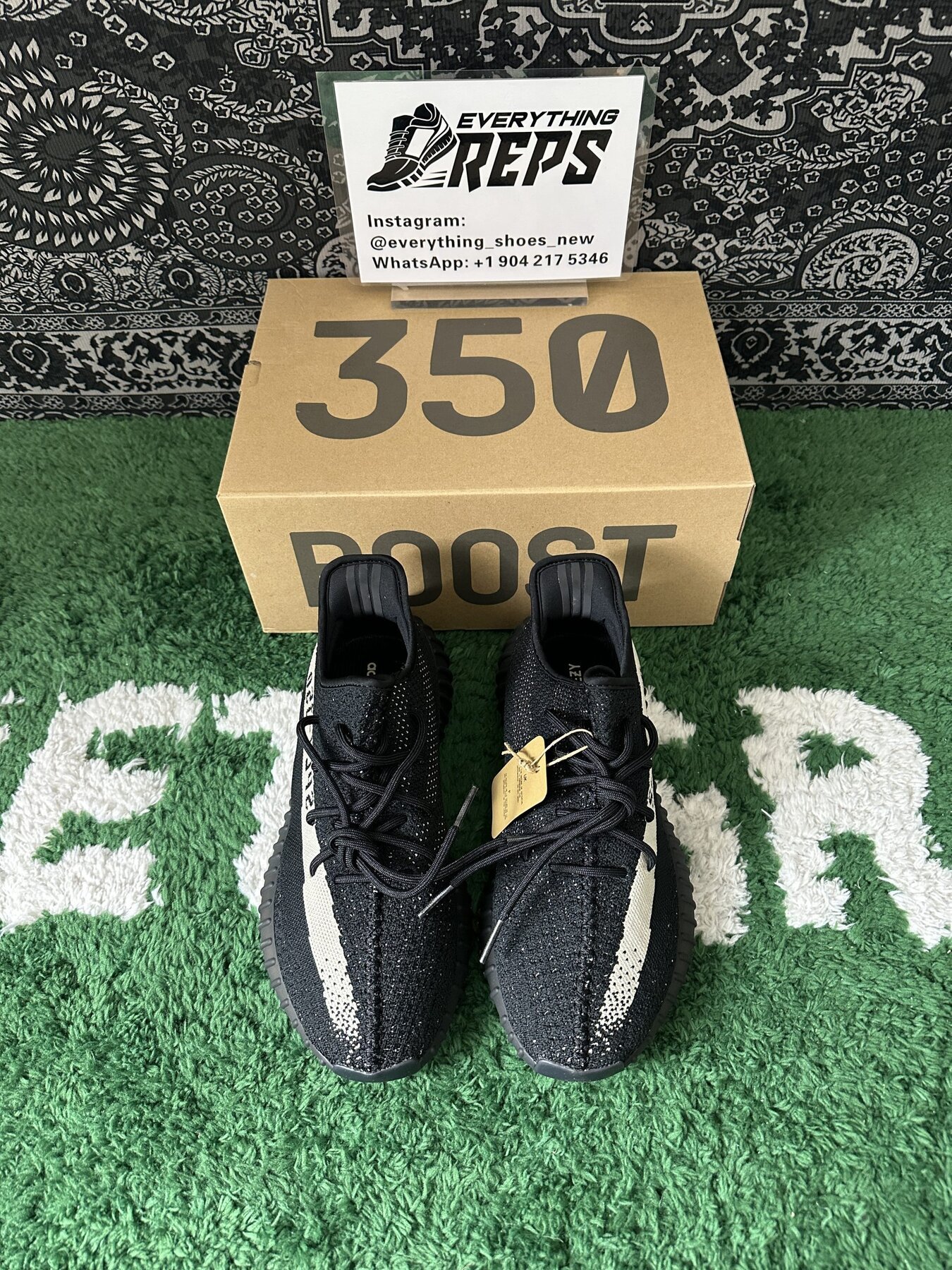 Adidas Yeezy Boost 350 V2 Core Black White - Image 3