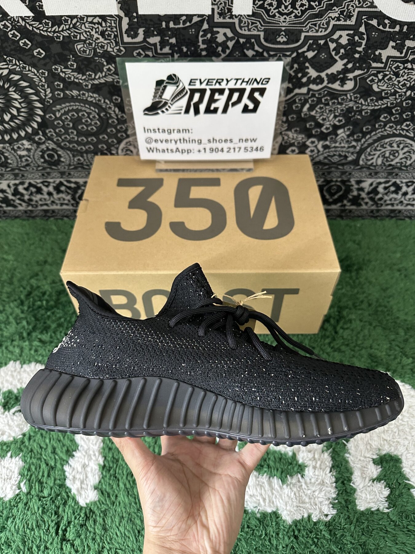 Adidas Yeezy Boost 350 V2 Core Black White - Image 5
