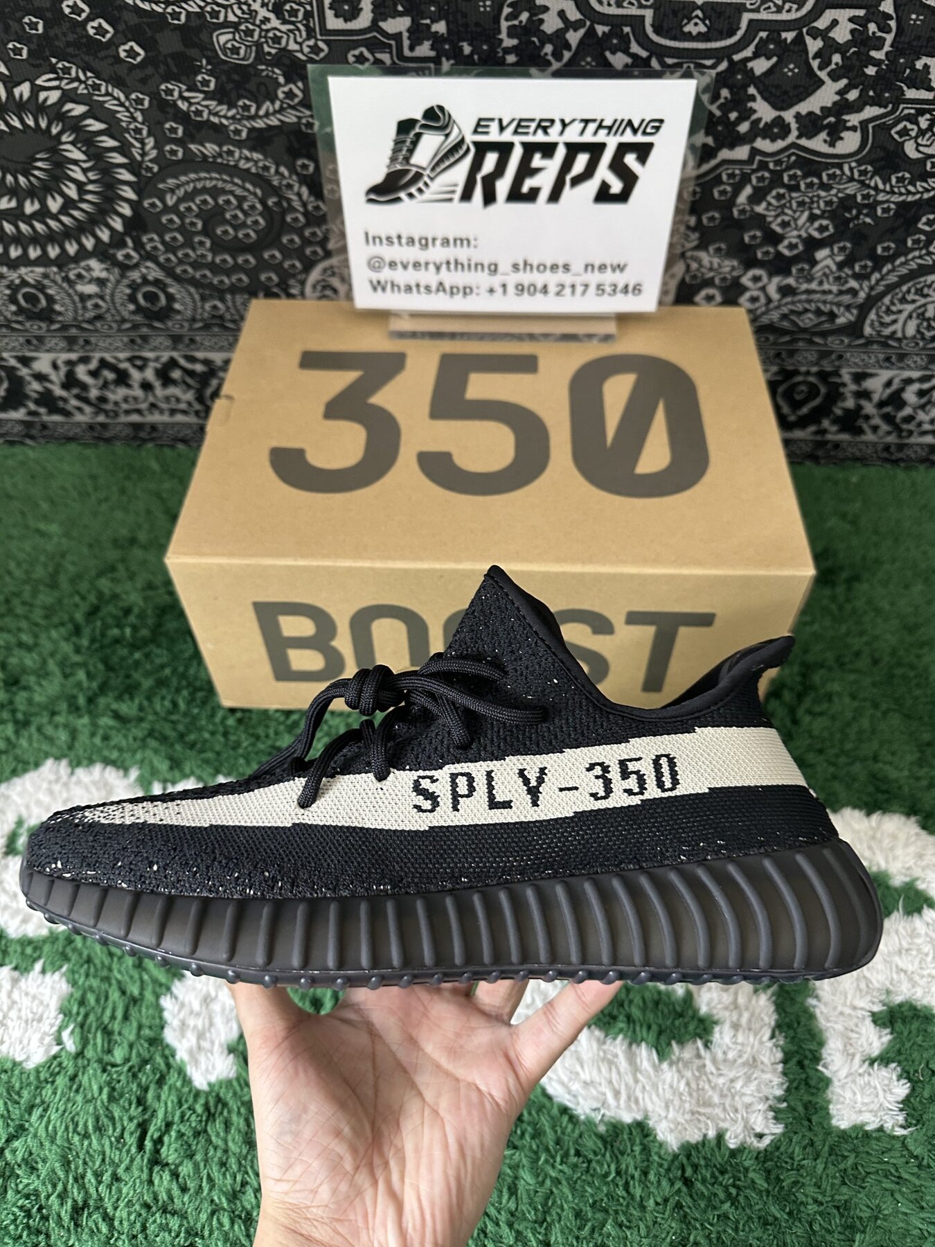 Adidas Yeezy Boost 350 V2 Core Black White - Image 6