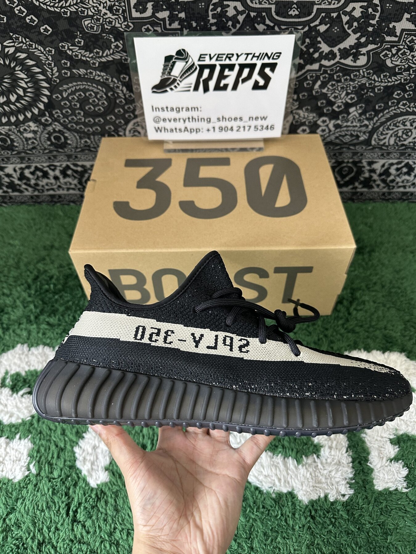 Adidas Yeezy Boost 350 V2 Core Black White - Image 7