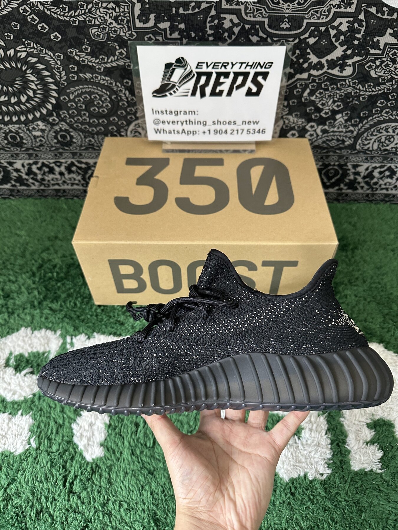 Adidas Yeezy Boost 350 V2 Core Black White - Image 8