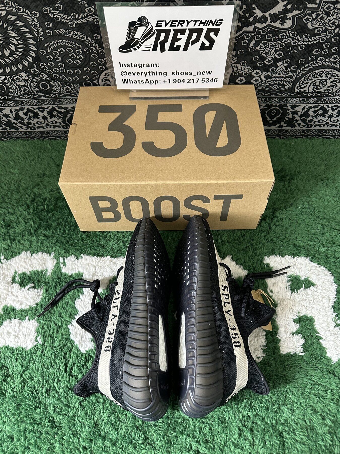 Adidas Yeezy Boost 350 V2 Core Black White - Image 9