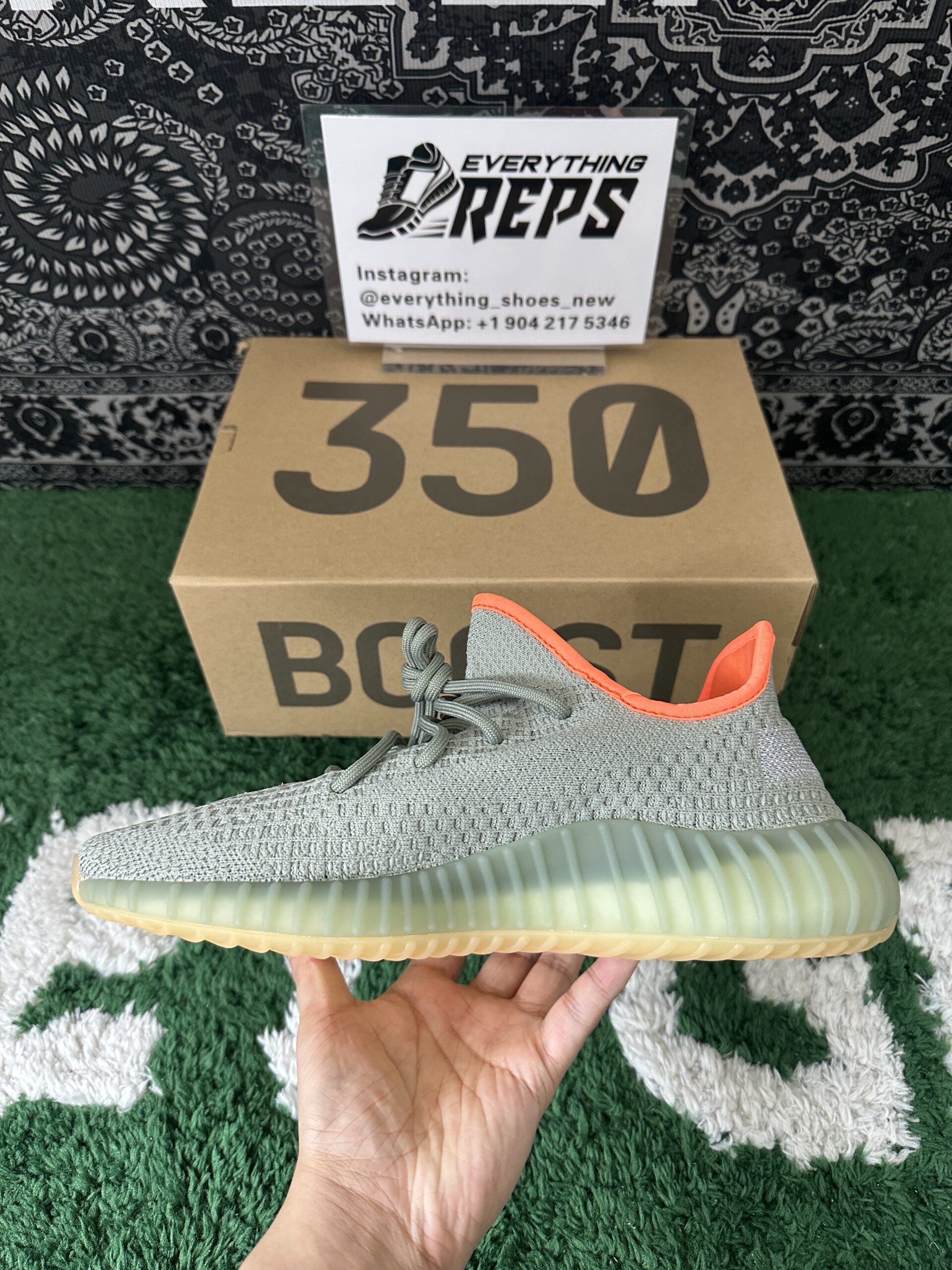 Adidas Yeezy Boost 350 V2 Desert Sage - Image 8
