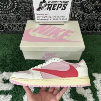 Travis Scott x Air Jordan 1 Low OG Shy Pink