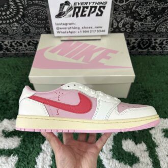 Travis Scott x Air Jordan 1 Low OG Shy Pink