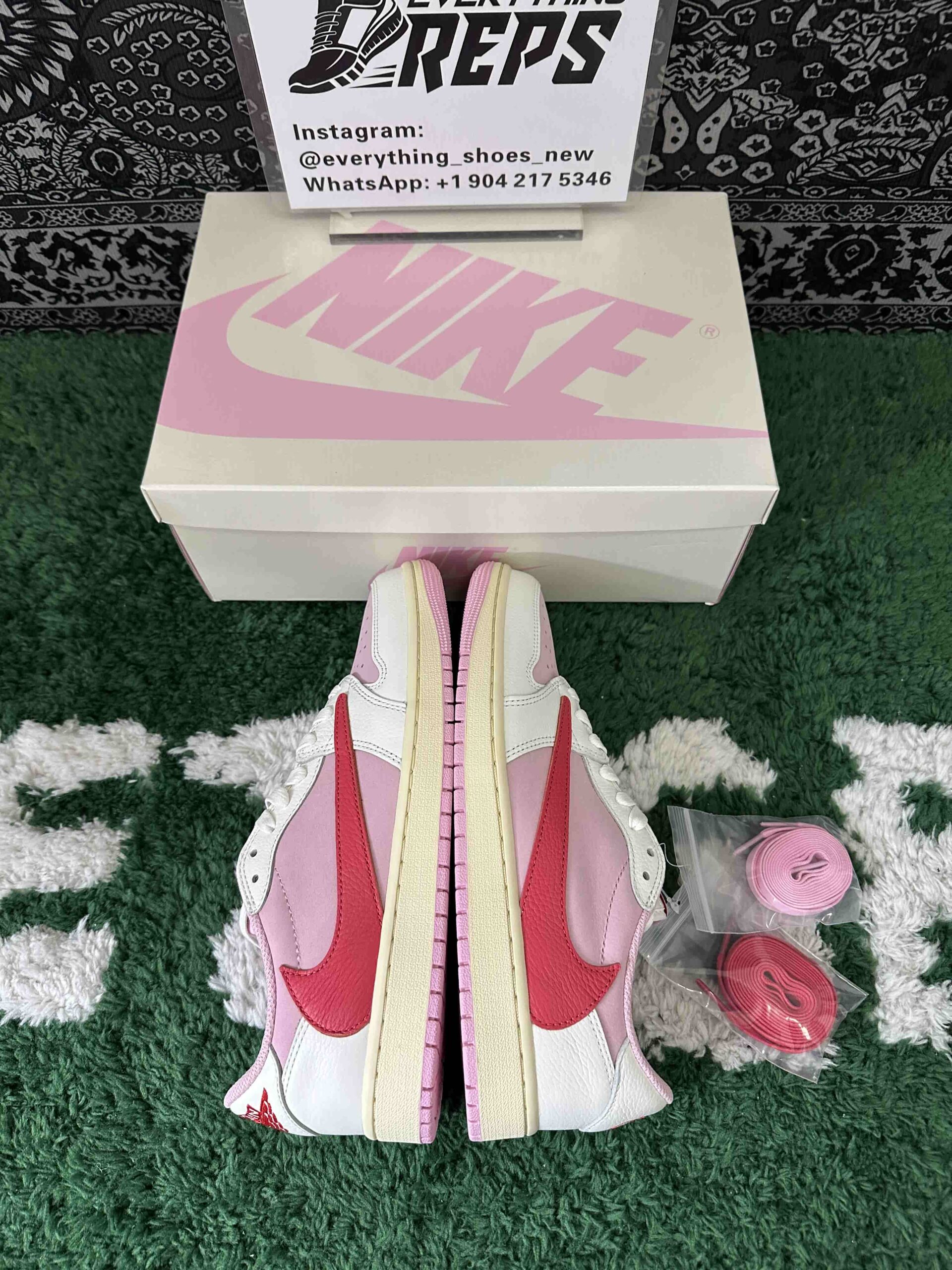 Travis Scott x Air Jordan 1 Low OG Shy Pink