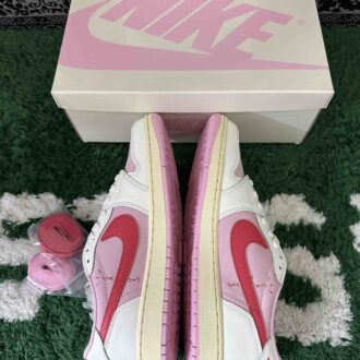 Travis Scott x Air Jordan 1 Low OG Shy Pink