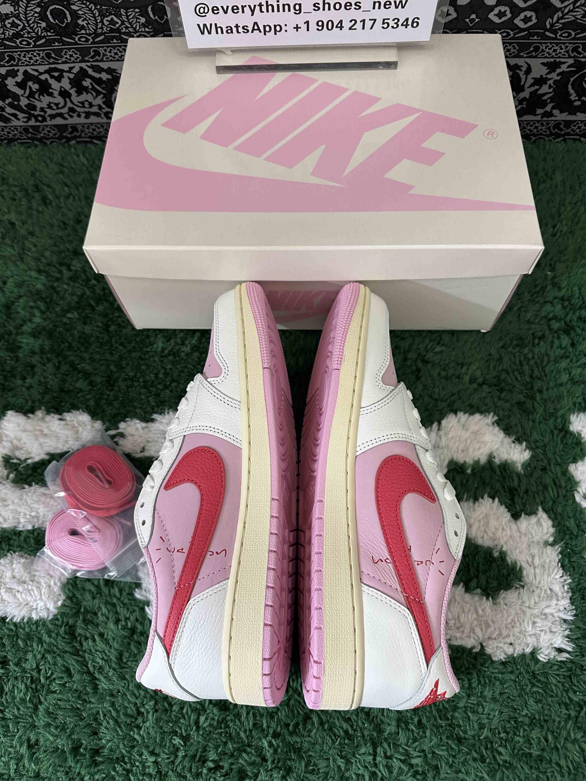 Travis Scott x Air Jordan 1 Low OG Shy Pink