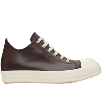 Rick Owens Brown Temple Low Sneakers