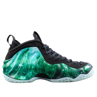 N1ke Air Foamposite One Green Galaxy